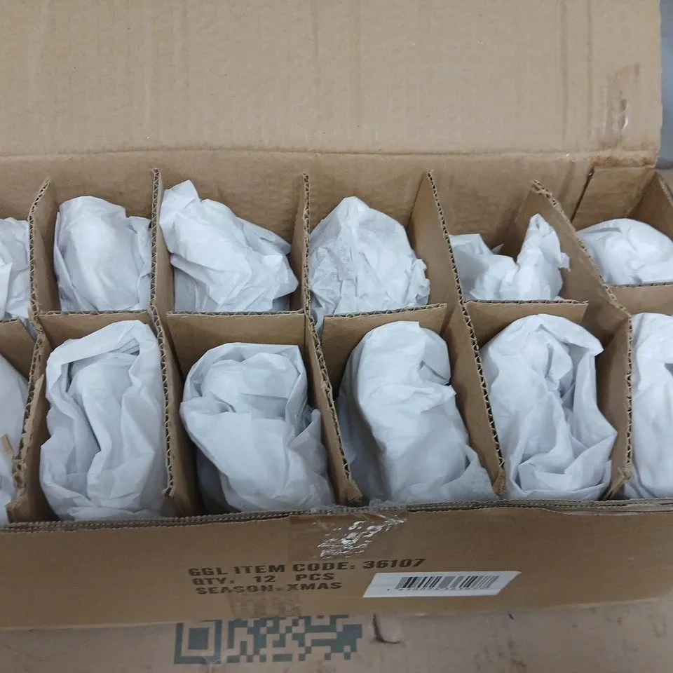 BOX OF APPROXIMATELY 12 GISELA GRAHAM CHRISTMAS ROBIN ORNAMENTS