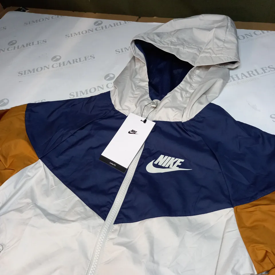 NIKE LOGO ZIPPED JACKET SIZE M - JUNIORS