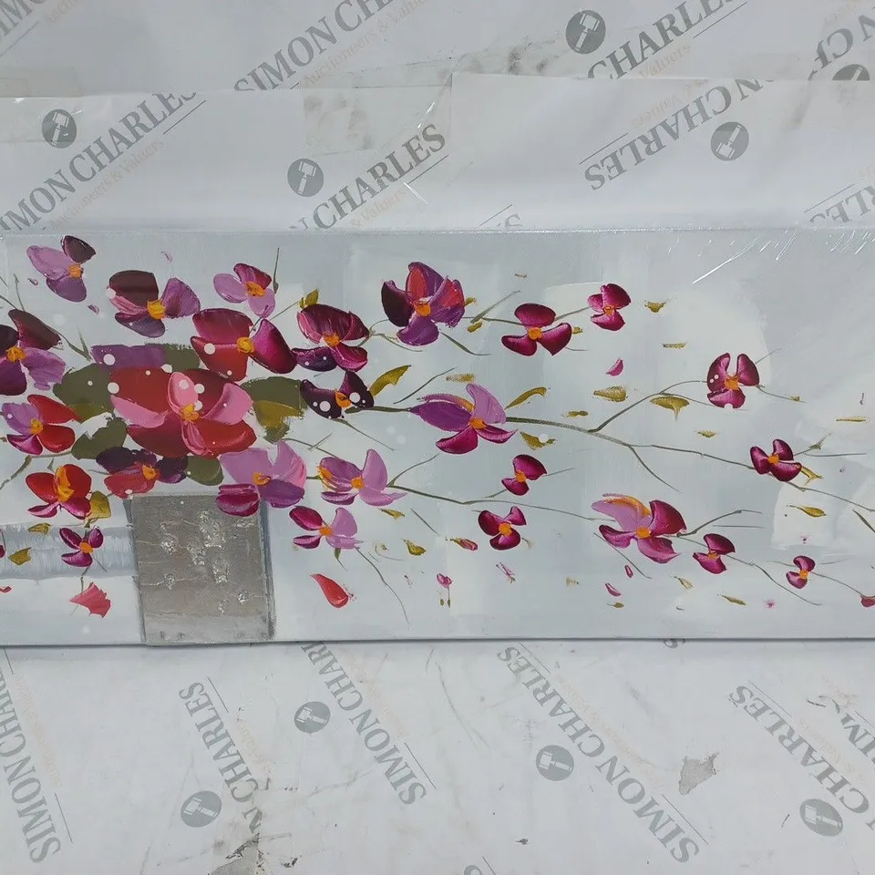 VINTAGE BOULEVARD FIGURES ORIGINAL PAINTING 30 X 90CM