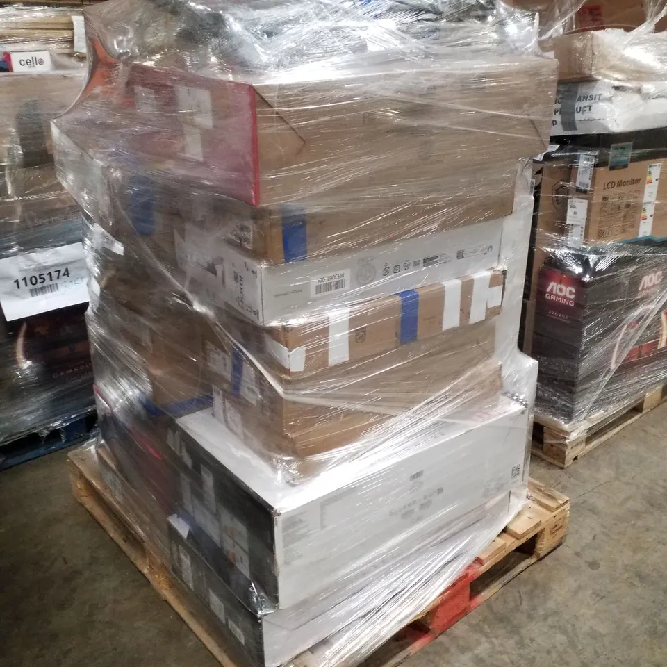 PALLET OF APPROXIMATELY 22 UNPROCESSED RAW RETURN MONITORS TO INCLUDE;