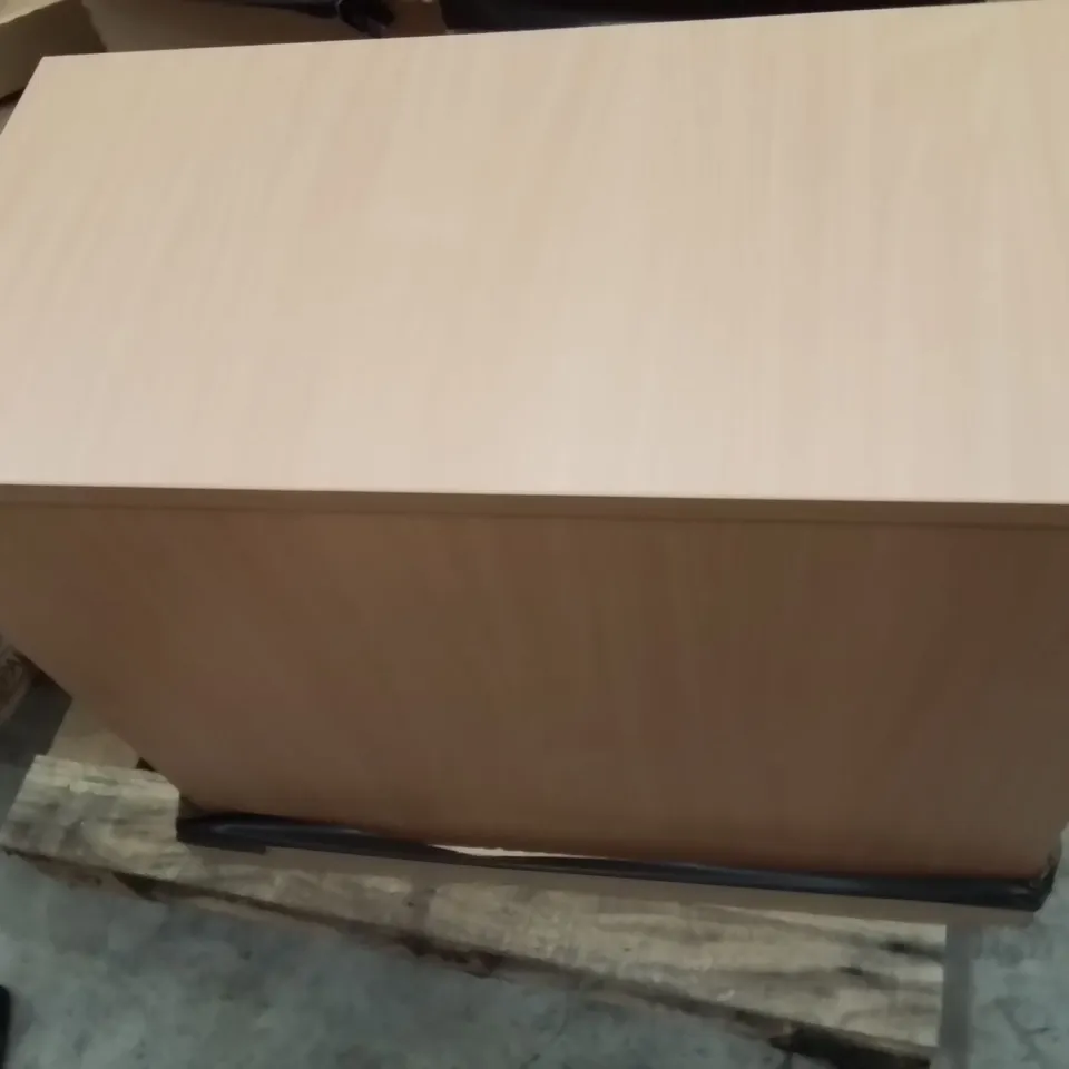 WOODEN LOCKABLE 4 DRAWER UNDER DESK OFFICE ORGANISER 