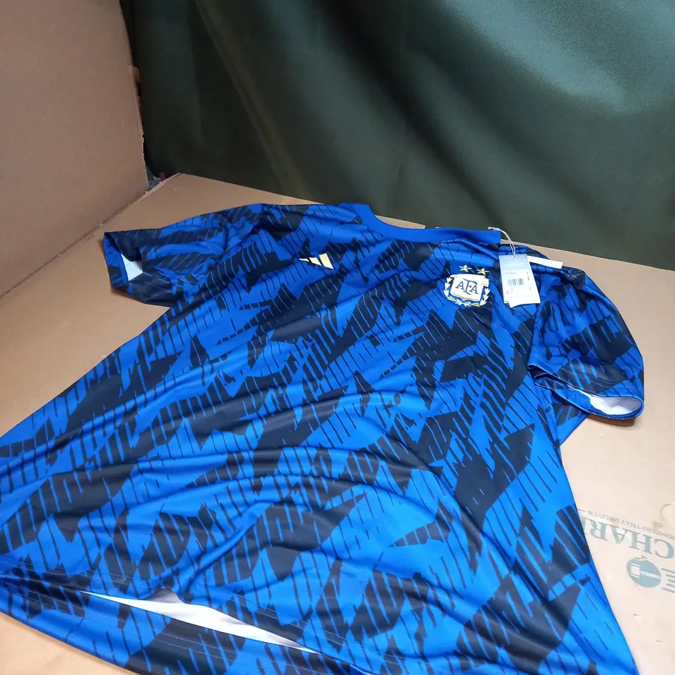 ROYAL BLUE/BLACK ARGENTINA FOOTBALL SHIRT 