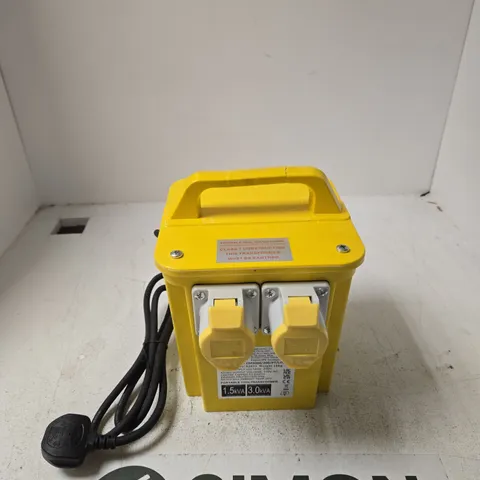 PORTABLE TOOL TRANSFORMER – YELLOW, 1.5KVA/3.0KVA