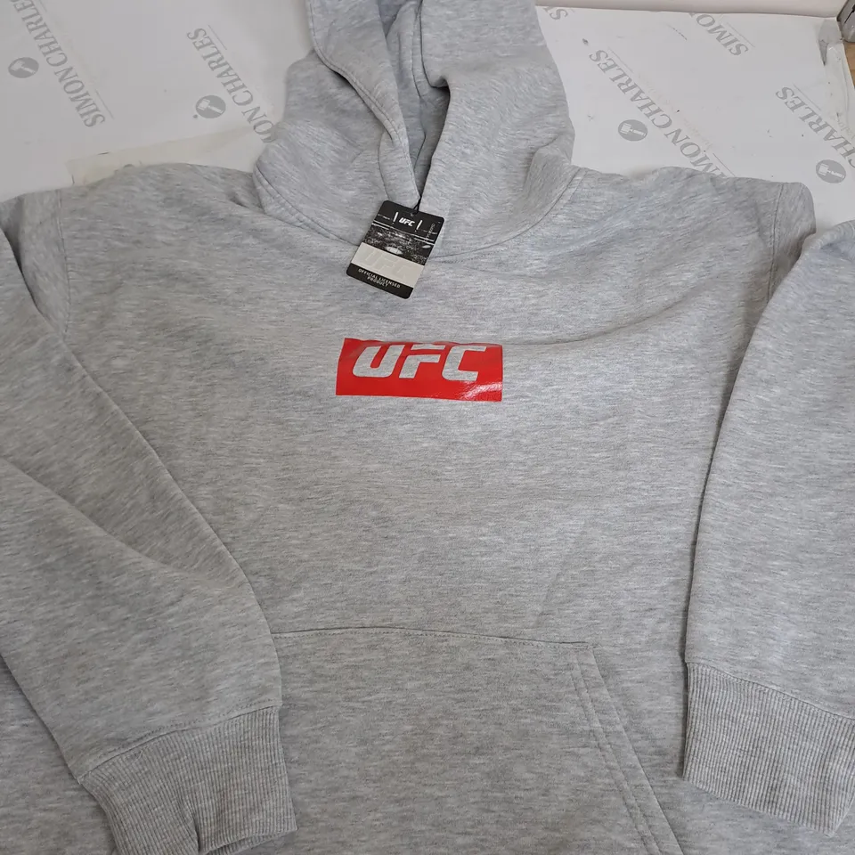 UFC LIGHT GREY HOODIE - MEDIUM