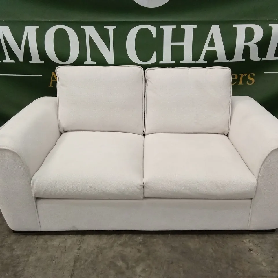 JACKSON-STYLE 2 SEATER FABRIC UPHOLSTERED SOFA 