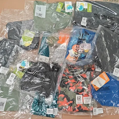 LOT OF 12 ASSORTED BRAND NEW REGATTA KIDS CLOTHING ITEMS - VARIOUS SIZES