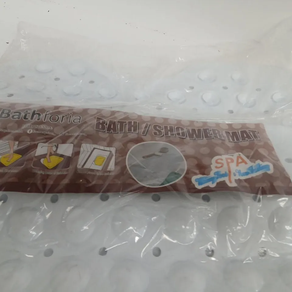 BATH/SHOWER MAT – WHITE BUBBLE TEXTURE, SEALED IN PACKAGING