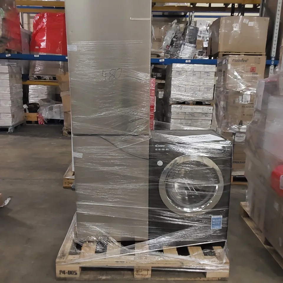 BOSCH SERIE 2 FREESTANDING FRIDGE FREEZER SILVER AND CANDY SMART PRO FREESTANDING WASHING MACHINE BLACK