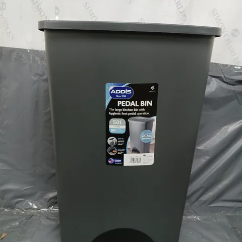 ADDIS 50 LITRE PEDAL BIN