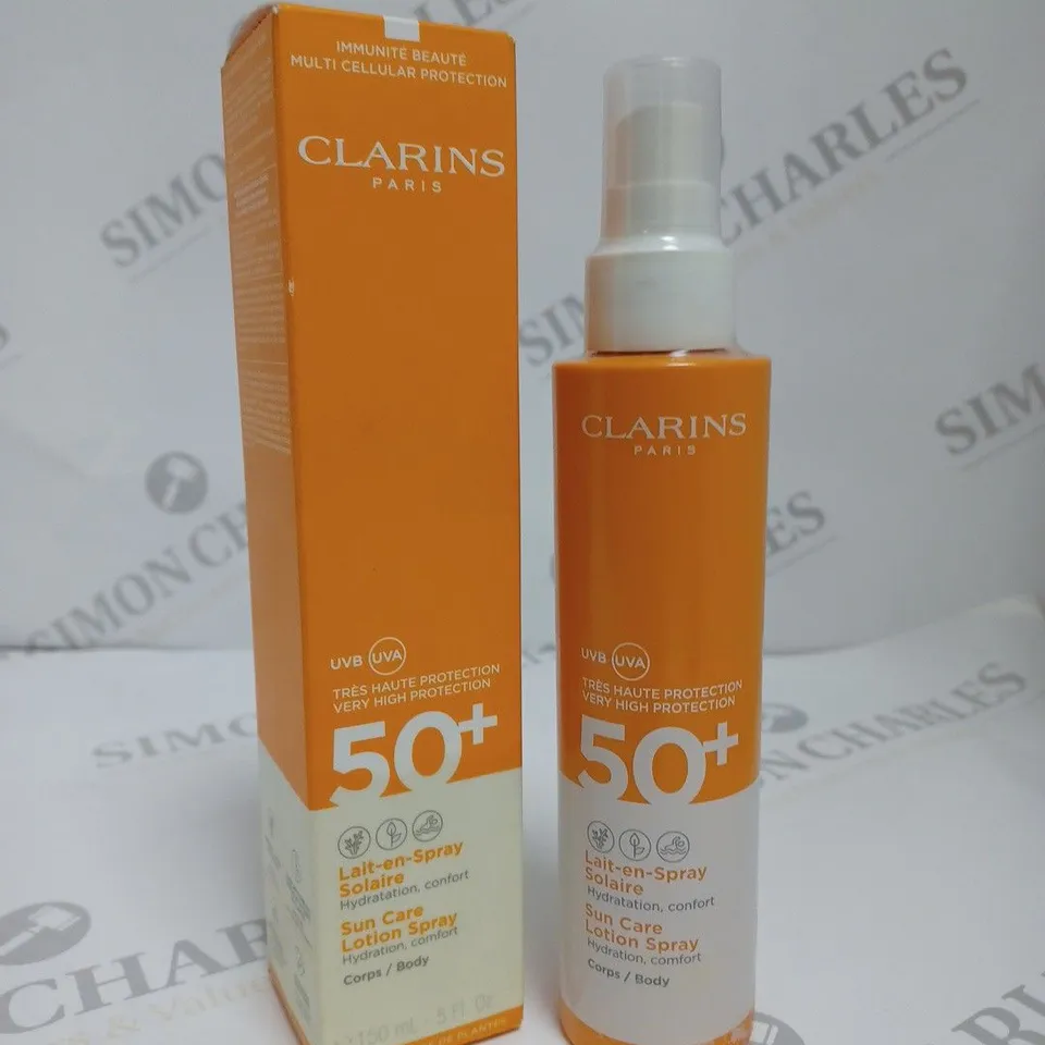 BOXED CLARINS SUN CARE LOTION SPRAY 