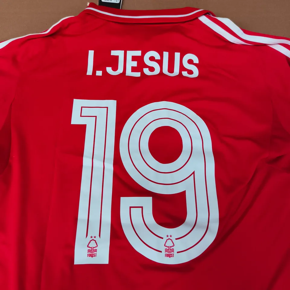 NOTTINGHAM FOREST FC HOME SHIRT - I.JESUS 19 - SIZE L