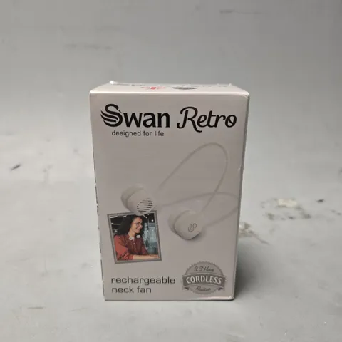 SEALED SWAN RETRO RECHARGEABLE NECK FAN