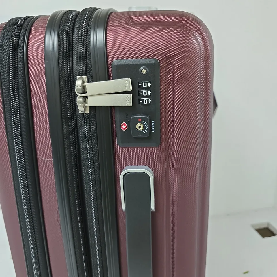 LEVEL8 HARD-SHELL SUITCASE – BURGUNDY, 4-WHEEL