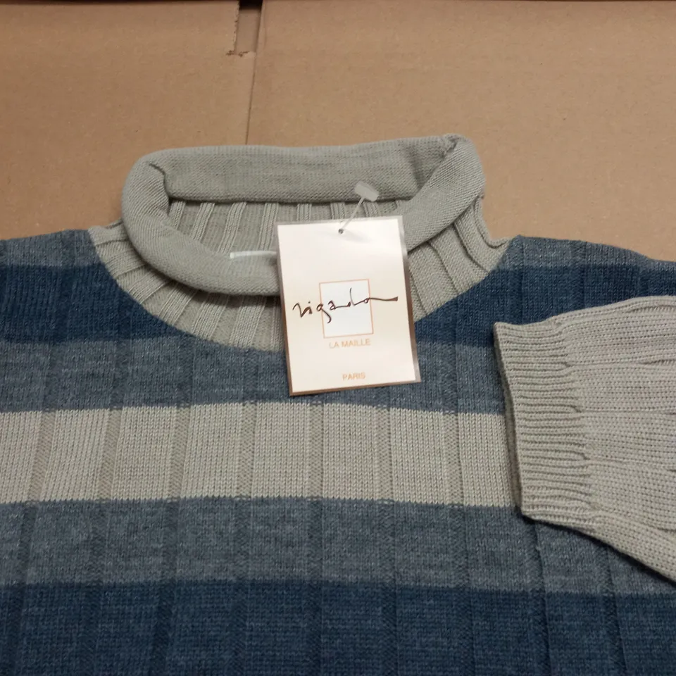 LOT OF APPROXIMATELY 25 LA MEILLE ROLL NECK STRIPED JUMPERS - SIZE UNSPECIFED