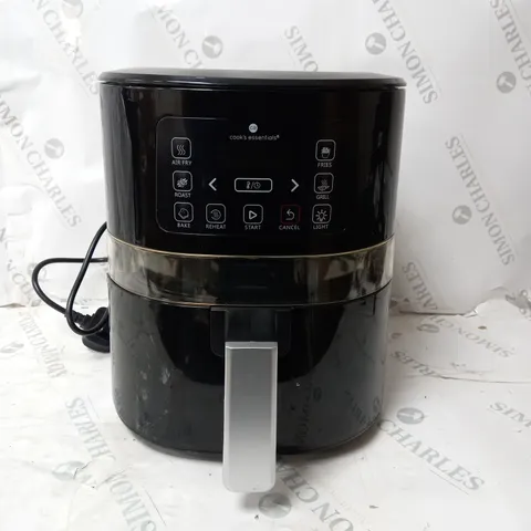 BOXED COOK'S ESSENTIALS 4L AIR FRYER IN BLACK