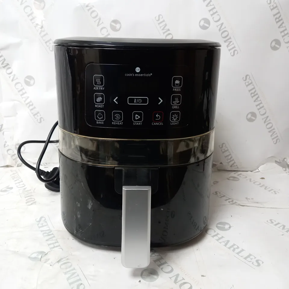 BOXED COOK'S ESSENTIALS 4L AIR FRYER IN BLACK