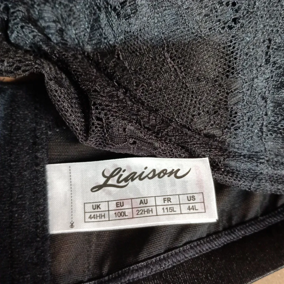 LIAISON UK 44HH BLACK LACE BRA (LINGERIE)