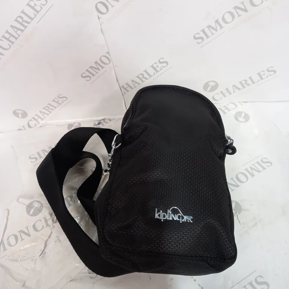 KIPLING BLACK STRAPPED BAG