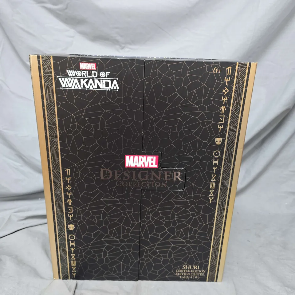 MARVEL WORLD OF WAKANDA DESIGNER COLLECTION SHURI – LIMITED EDITION FIGURE (1 OF 4,500) BOXED