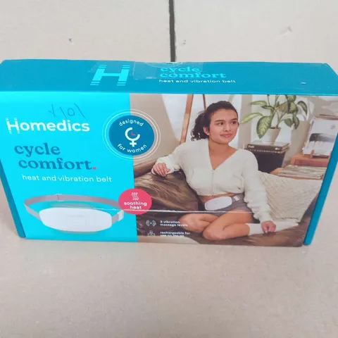 BOXED HOMEDICS CYCLE COMFORT HEAT AND VIBRATION BELT