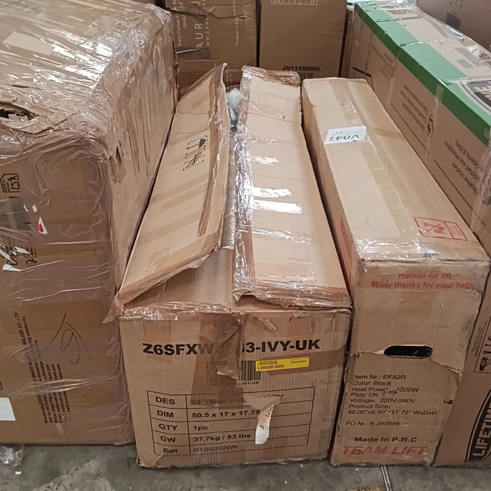 BOXED 94" WIDE SOFA - IVORY (1 BOX)