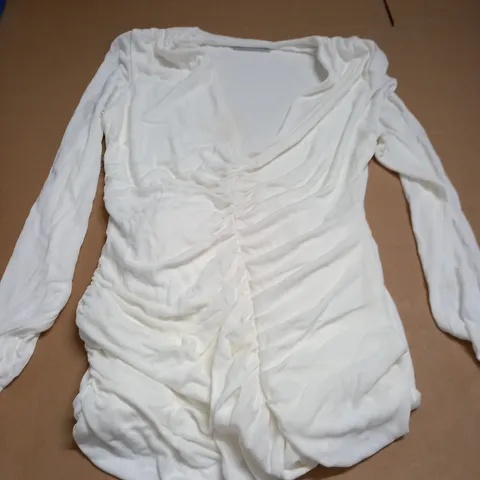 GOMEZ-GRACIA LONDON DESIGNER WHITE DRESS - SIZE UNKNOWN