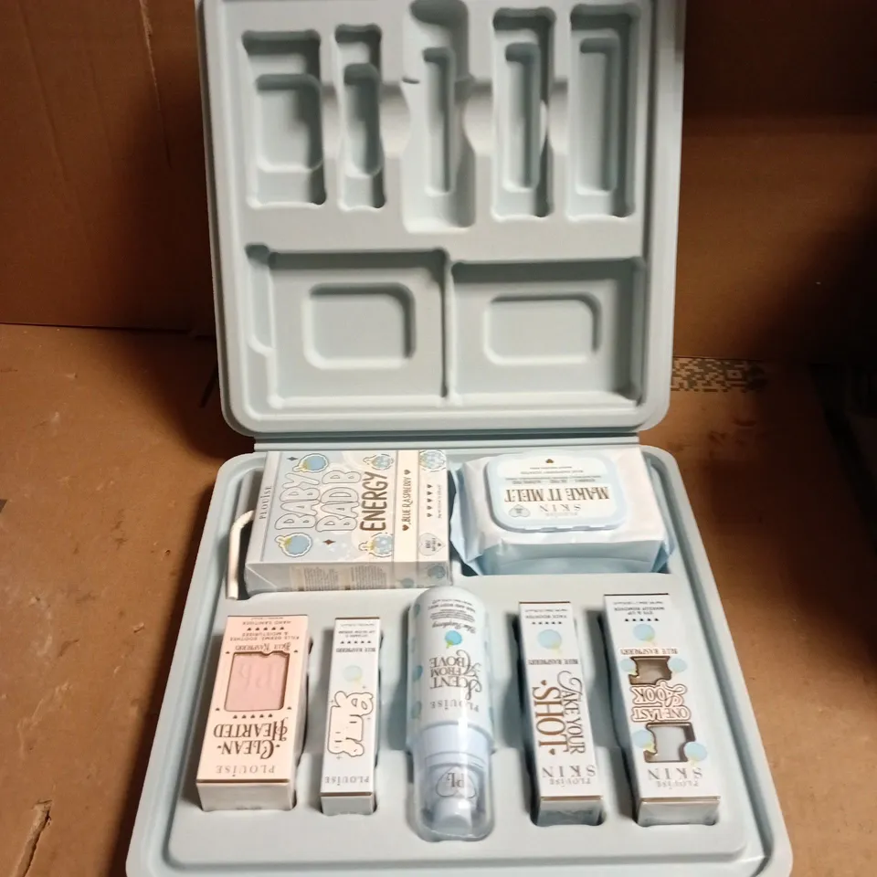 BOXED PLOUISE PACK YOUR SHIT AND GO BLUE RASPBERRY SUITCASE 