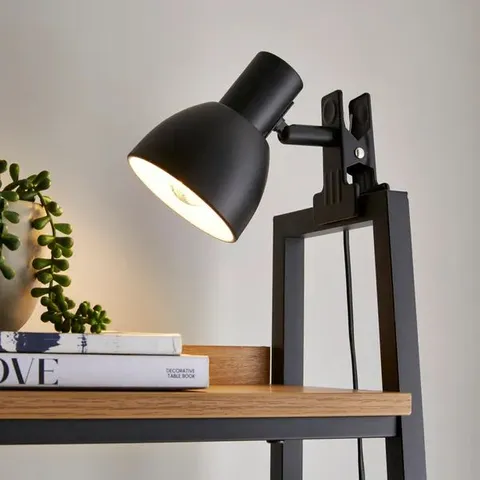 BOXED IMI METAL ADJUSTABLE CLIP-ON TASK TABLE LAMP