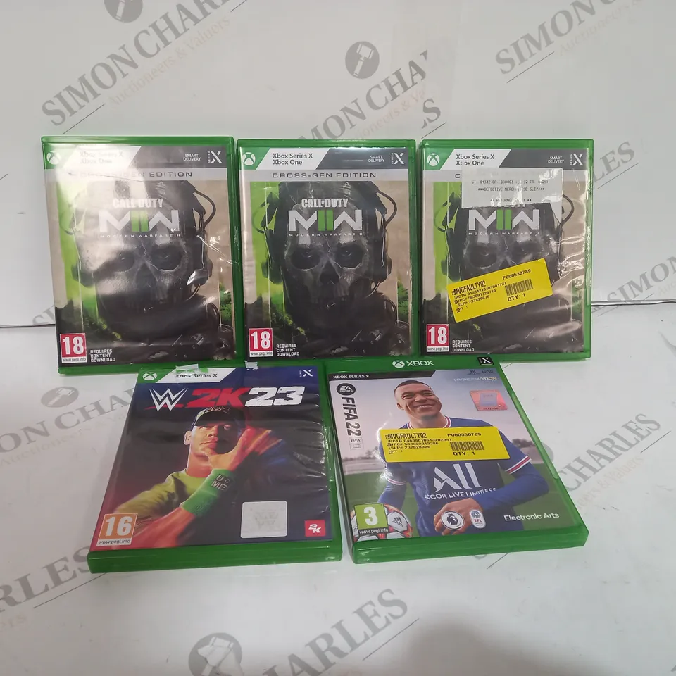 5 ASSORTED XBOX GAMES