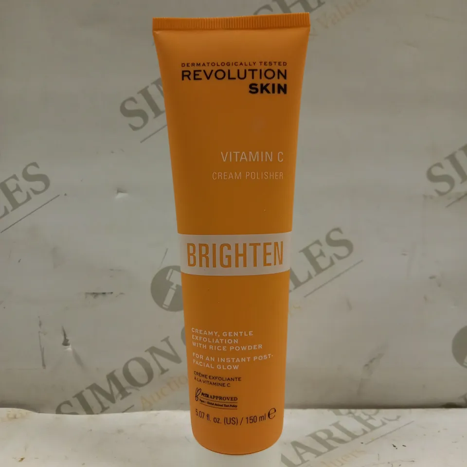 REVOLUTION SKIN BRIGHTEN FACIAL GLOW CREAM POLISHER - 150ML