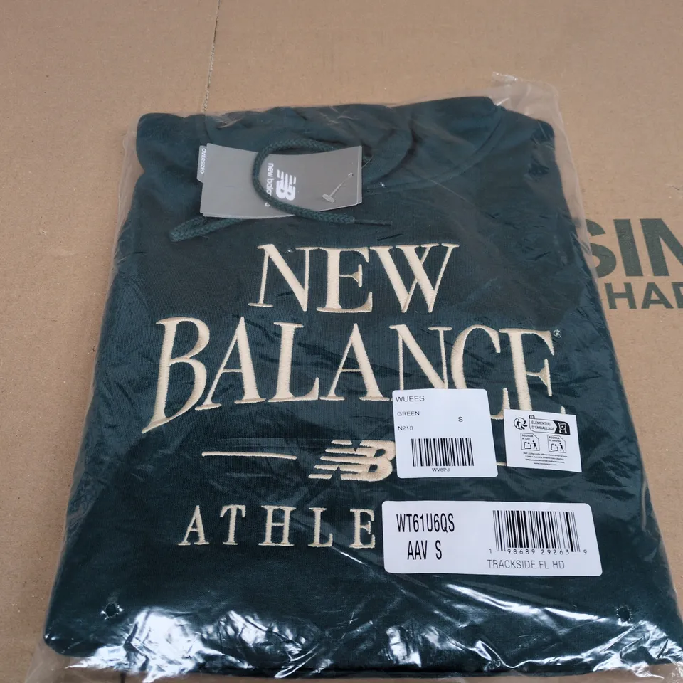 NEW BALANCE HOODIE – GREEN, SIZE S (UK)