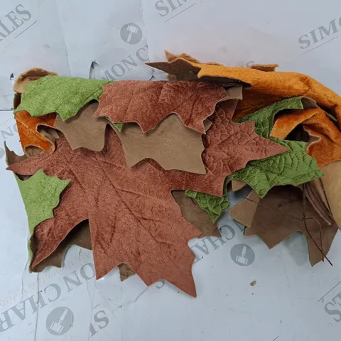 VELVET MIXED LEAVES AUTUMN GARLAND
