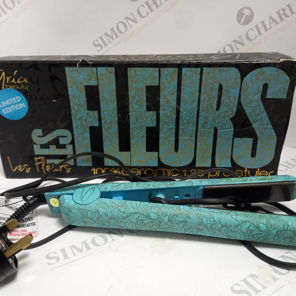 BOXED ARIA BEAUTY LES FLEURS CERAMIC PRO STYLER 