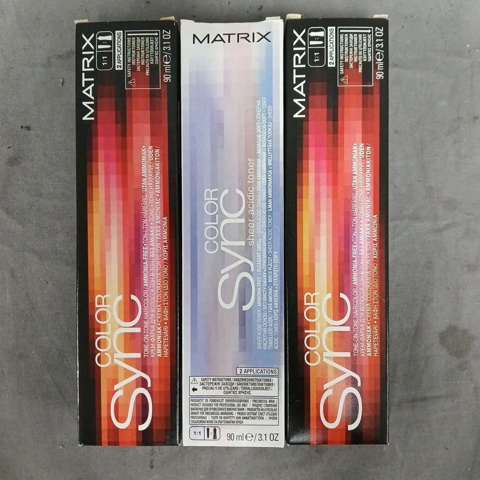 BOX OF APPROXIMATELY 20 ASSORTED MATRIX SO COLOUR SYNC PRODUCTS