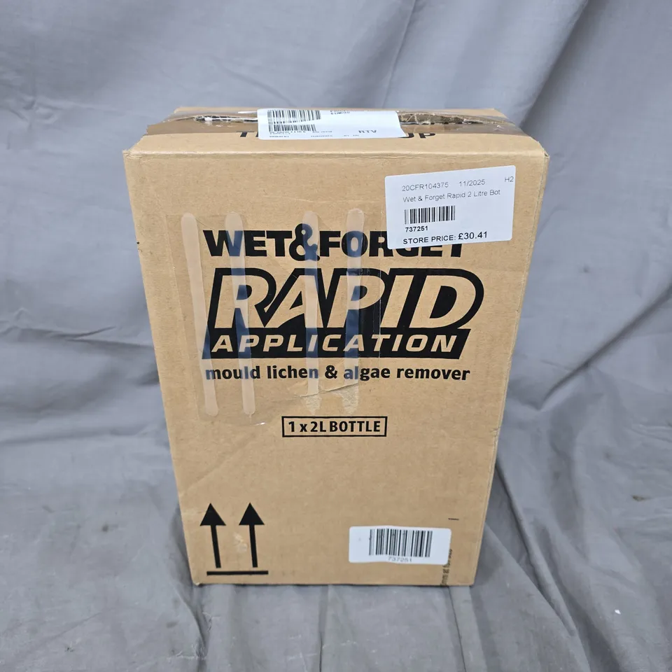 WET & FORGET RAPID 2 LITRE BOTTLE WITH SNIPER NOZZLE - COLLECTION ONLY