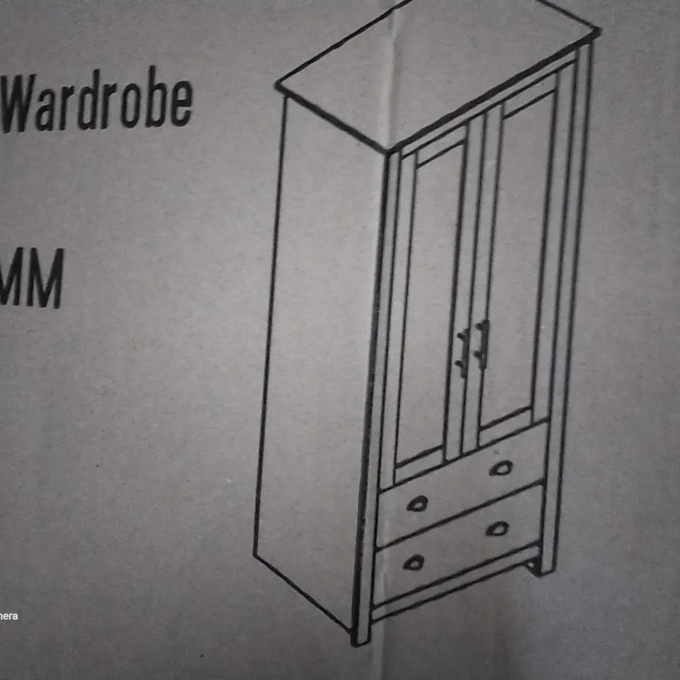 BOXED WESTBURY 2 DOOR COMBI WARDROBE (2 BOXES)