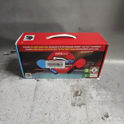 BOXED MAXX TECH TIP TOP TABLE TENNIS KIT FOR NINTENDO SWITCH