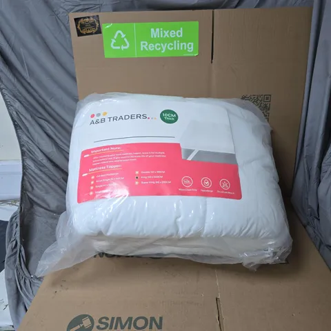 A & B TRADERS 10CM THICK KING SIZE MATTRESS TOPPER