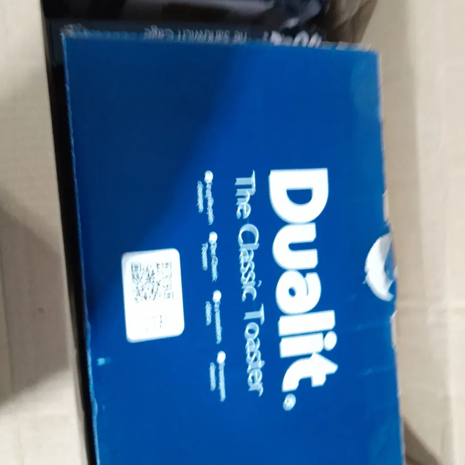 BOXED DUALIT 4 SLOT VARIO CLASSIC TOASTER WITH TWO SANDWICH CAGES