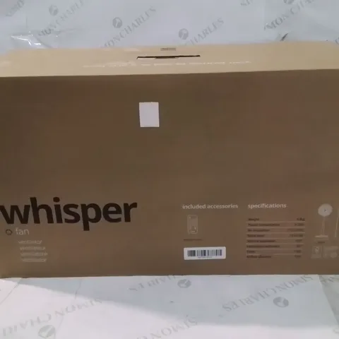 BOXED WHISPER FREESTANDING FAN