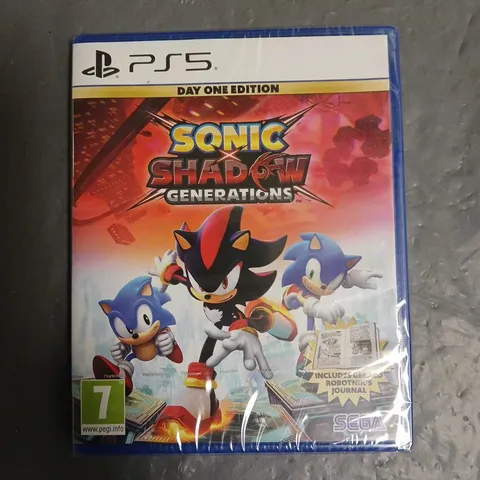 SEALED SONIC SHADOW GENERATIONS DAY ONE EDITION FOR PS5