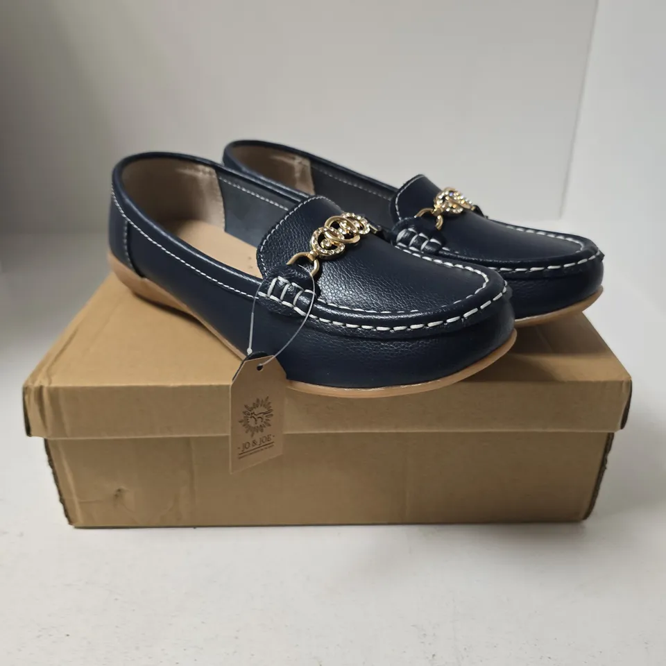 JO & JOE KASBAH ROYAL BLUE LOAFERS – UK 5