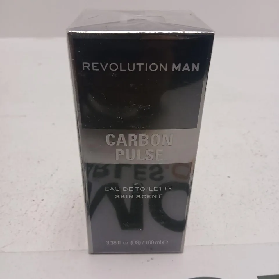BOXED AND SEALED REVOLUTION MAN CARBON PULSE EAU DE TOILETTE SKIN SCENT 100ML