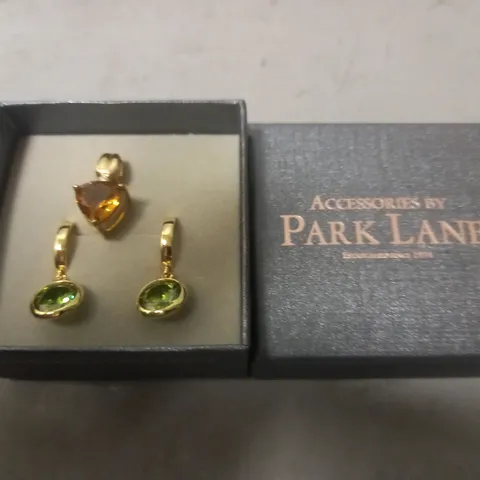 PARK LANE EARRINGS AND NECKLACE PENDANT