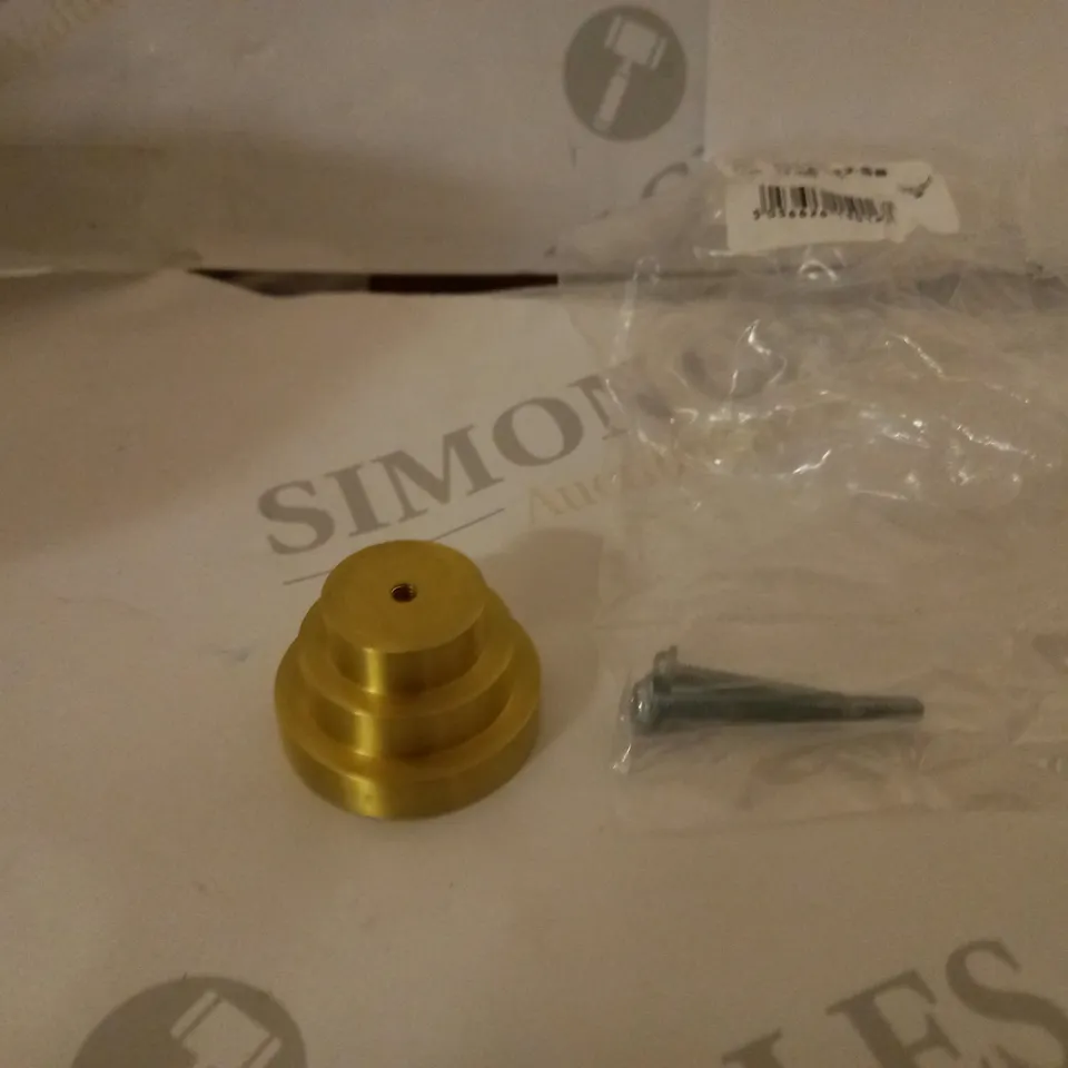 BOX 10 HERITAGE BRASS C3952 32-SB CABINET KNOB STEPPED DISC DESIGN 32MM SATIN BRASS FINISH