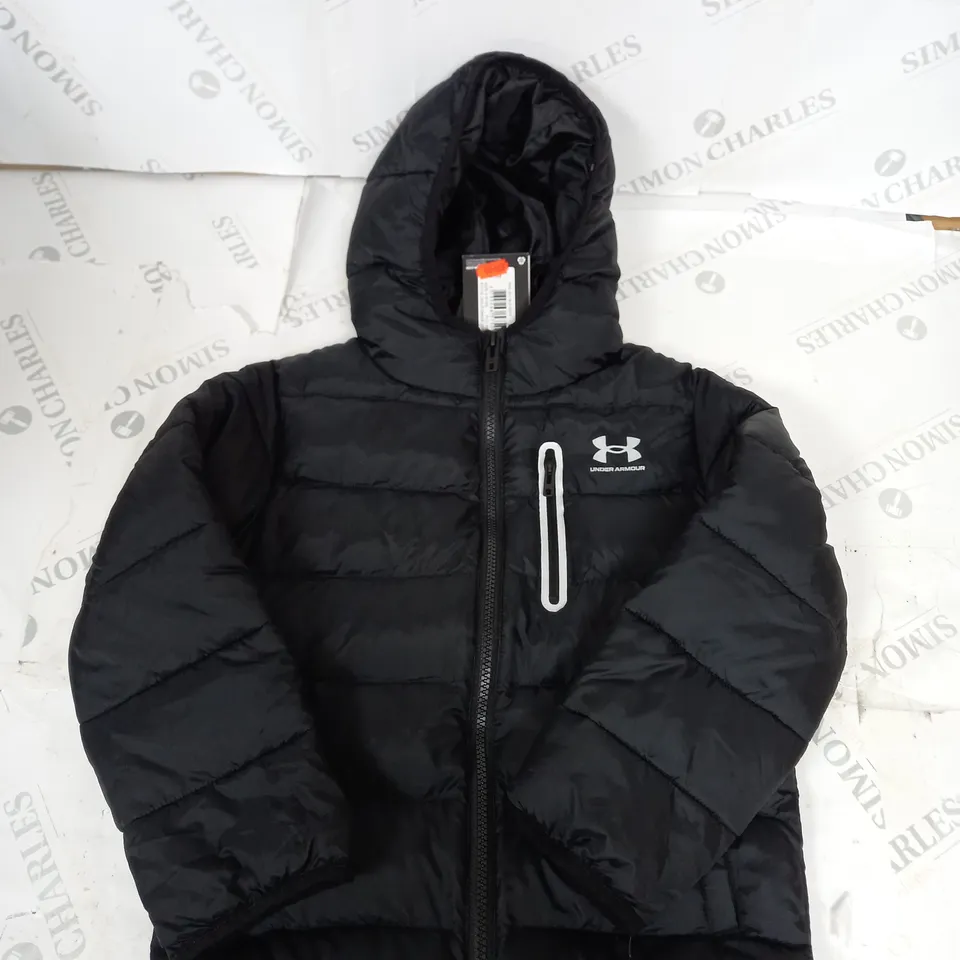BOYS ZIPPED UNDER ARMOUR PADDED COAT SIZE 5-6 YEARS
