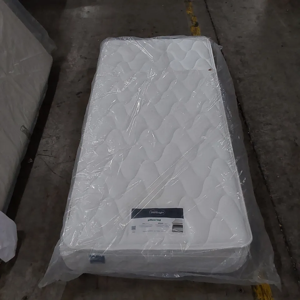 BAGGED DESIGNER 90CM SILENTNIGHT PILLOWTOP MIRACOIL SPRUNG FIRM MATTRESS  RRP £349