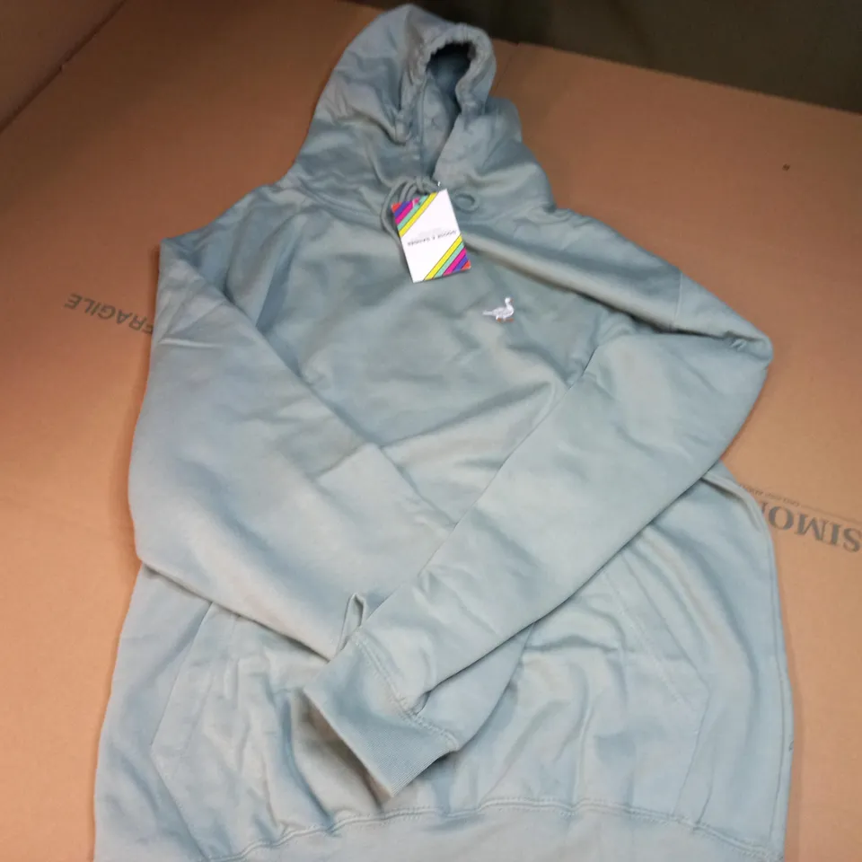 GOOSE & GANDER HOODIE IN SEA GREEN - M
