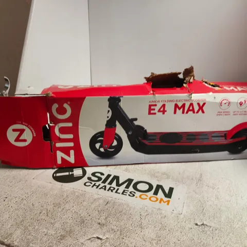 ZINC E4 MAX JUNIOR FOLDING ELECTRIC SCOOTER – BOXED