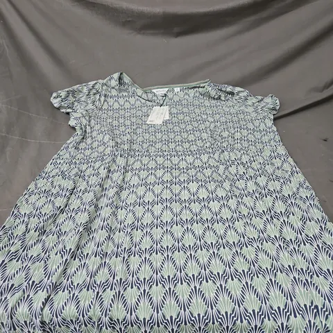 WHITE STUFF TALLIE JERSEY DRESS IN LIGHT GREEN SIZE 24R